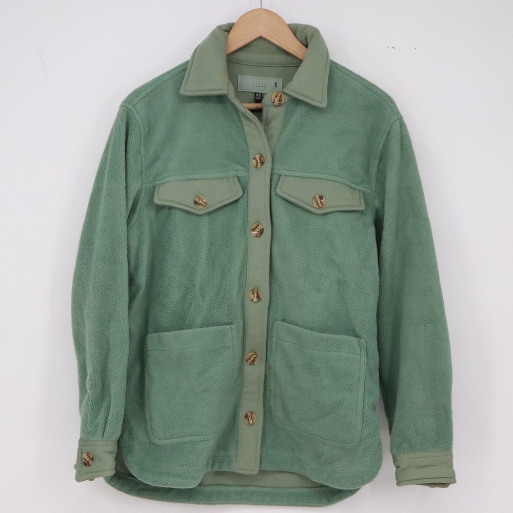 [BLANKNYC] Shirt Jacket Womens XS Sage Green Button-Down Excellent